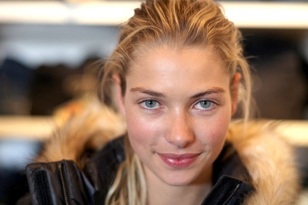 Model Jessica Hart visits Village at The Yard on January 18 