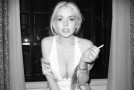 New Lindsay Lohan photo shoot: cleavage, nipples and wanton lust.