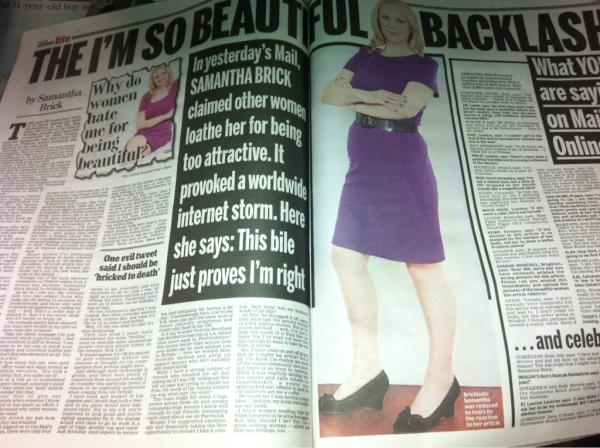SAMANTHA BRICK just another extension of the Daily Mail's love ...