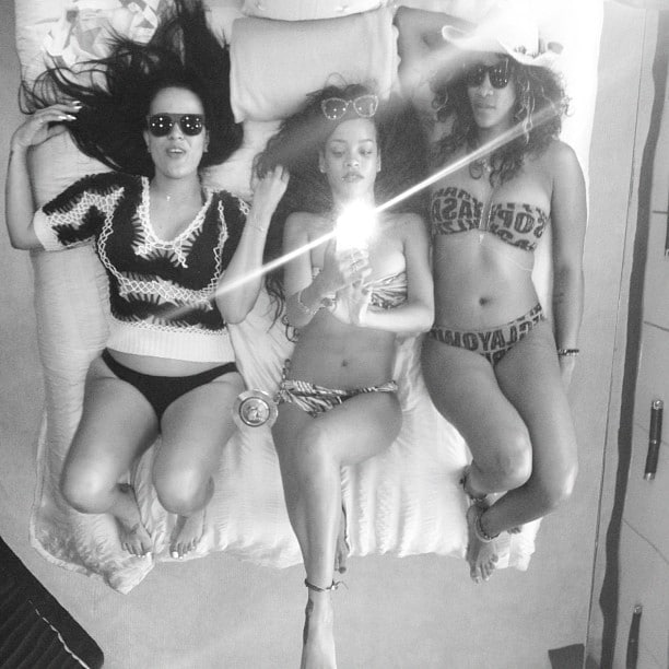 Rihanna and friends