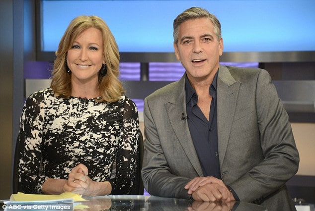 GMA host Lara Spencer GMA host Lara Spencer has a thing for George Clooney and sexual injections.