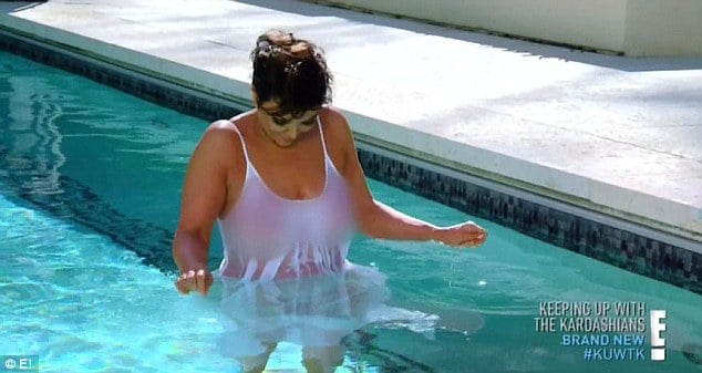 Kris Jenner Topless Wet T Shirt Romp Mortifies Kim Kardashian