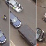 Screen shot of Molenbeek Muslim woman run over.