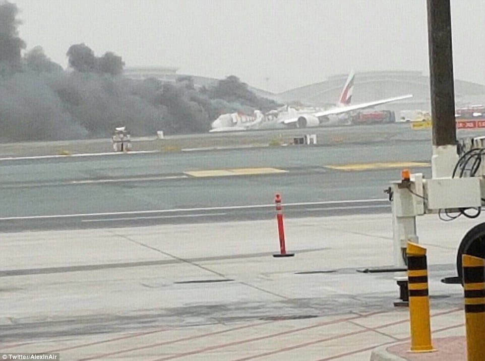 Photos: Why? Emirates plane crash lands at Dubai Airport - Scallywag ...