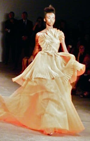 Christian Siriano Spring Summer 2012- Exquisite blood orange crepe and ...