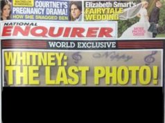 National Enquirer Whitney Houston's casket photo
