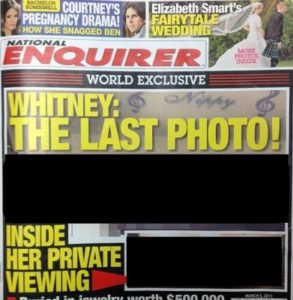 National Enquirer Whitney Houston casket photo leak