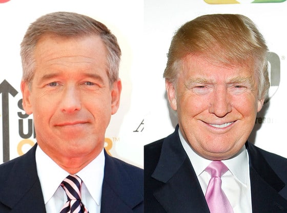 Brian Williams and Donald Trump.