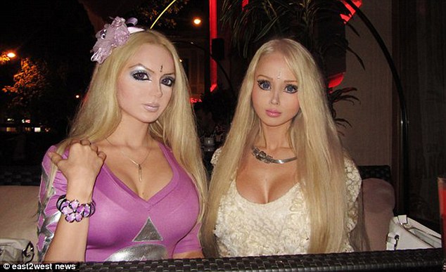 Oh Really Living Barbie Doll Valeria Lukyanova Meets Her Twin Double