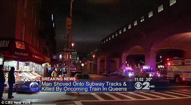 Queens subway murder.