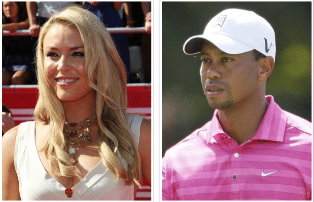 Lindsay Vonn and Tiger Woods