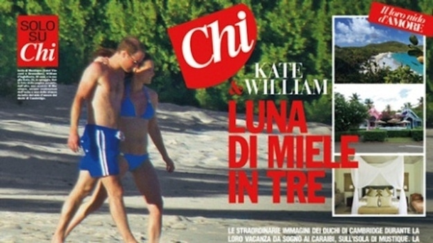 Kate Middleton pregnant bikini Chi magazine