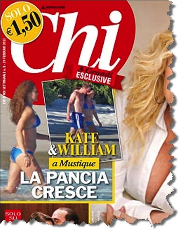 Kate Middleton pregnant bikini Chi magazine