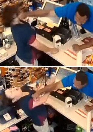 Man punches female store clerk in the face over 41 cents.