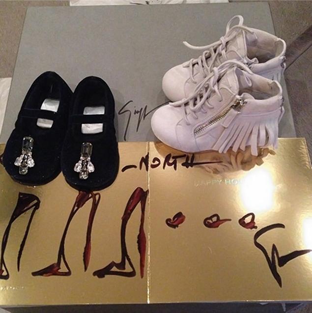 Kim Kardashian's baby North gets designer Christmas presents. Kim Kardashian's baby North gets designer Christmas presents.