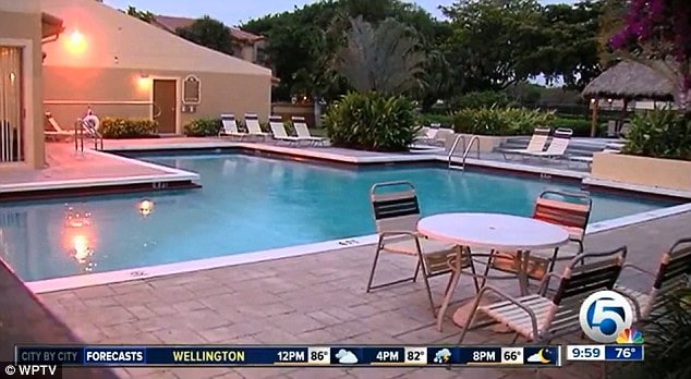Off duty cop shoots man having sex with woman in pool