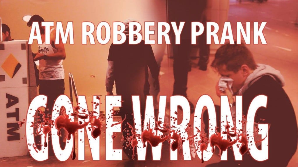 ATM mugging prank ATM mugging prank