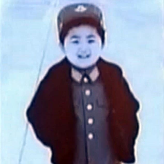 Kim Jong-un pictures as a child