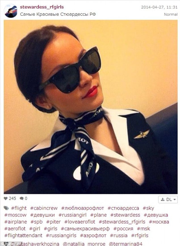 Flight attendant selfies