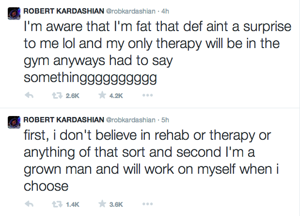 Rob Kardashian fat