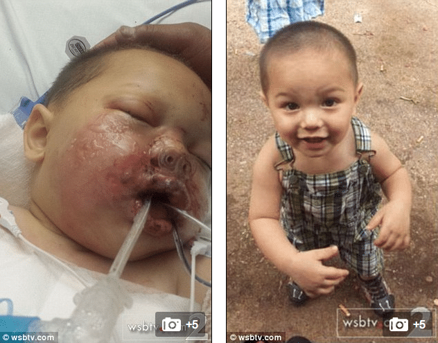 Swat team throws a stun grenade into toddler's crib