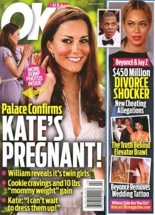 Kate Middleton pregnant with twins