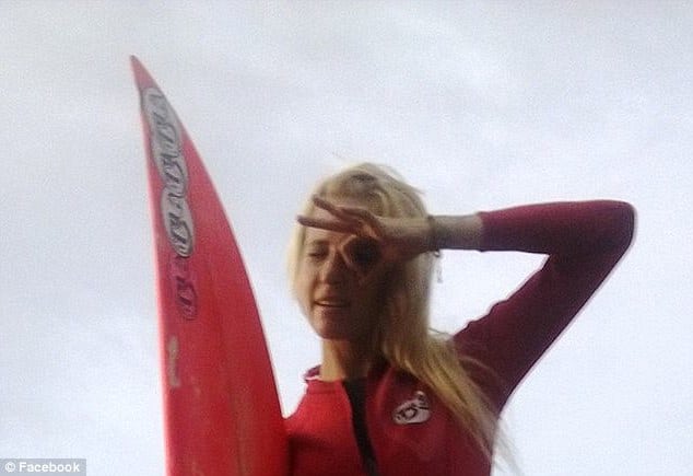 Jill Hansen, Hawaiian surf model 
