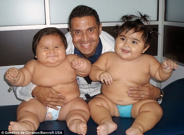 Overweight Colombian babies