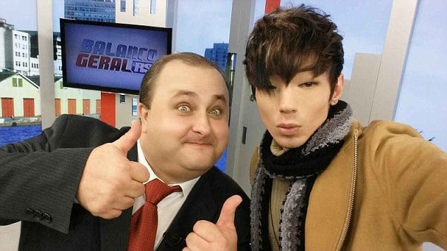 white guy get plastic surgery to look like a Korean guy