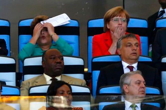 German Chancellor Angela Merkel World Cup