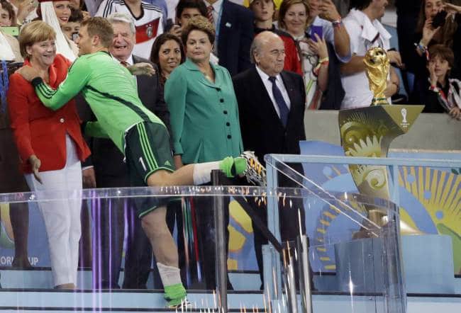 German Chancellor Angela Merkel World Cup