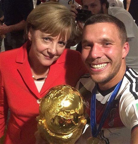 German Chancellor Angel Merkel World Cup