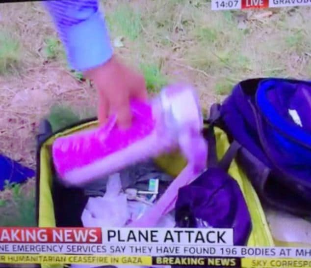 Colin Brazier MH17 victim's luggage 