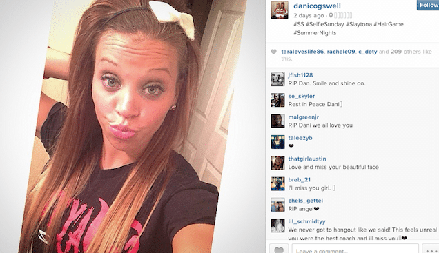 Danielle Cogswell Louisville cheerleader drug overdose