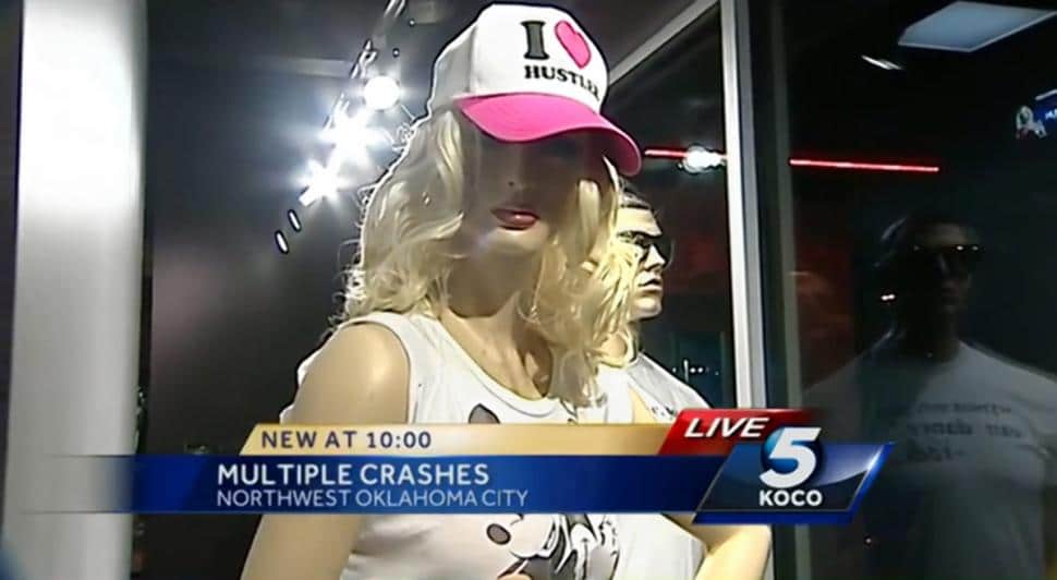 Sexy Hustler store mannequins blamed for accidents 