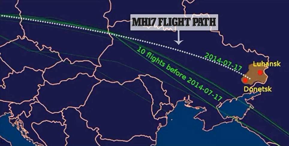 Malaysia Airlines MH17 Ukraine airspace