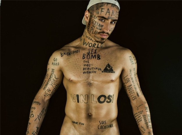 Vin Loss Canadian model tattoos