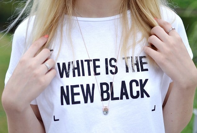 Zara's White is the new black t shirt racist