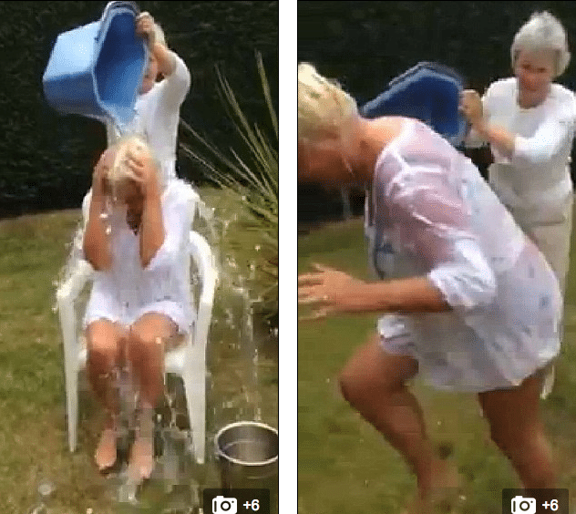 Amanda Davey breaks her neck during ice bucket challenge