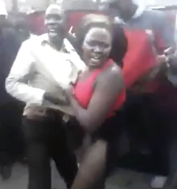 Kenyan woman beaten because she was tempting men