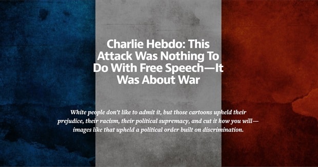 Charlie Hebdo attack. Media propaganda