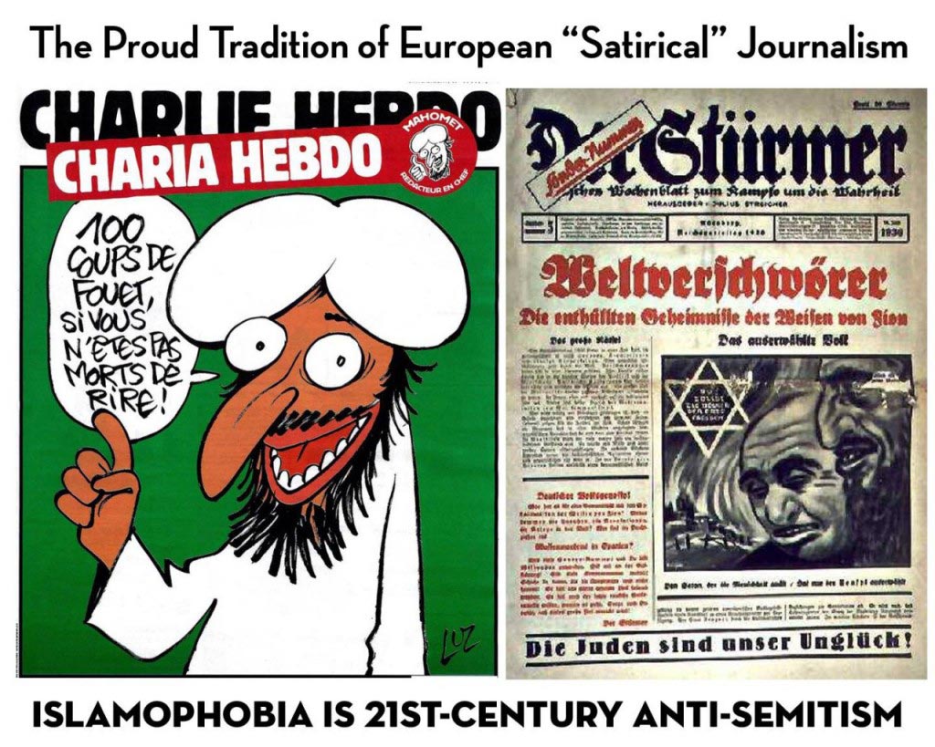 Charlie Hebdo attack. Media propaganda