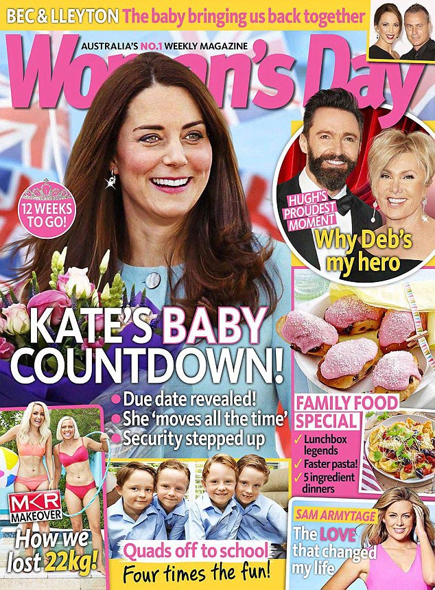 Kate Middleton Woman’s Day magazine cover 