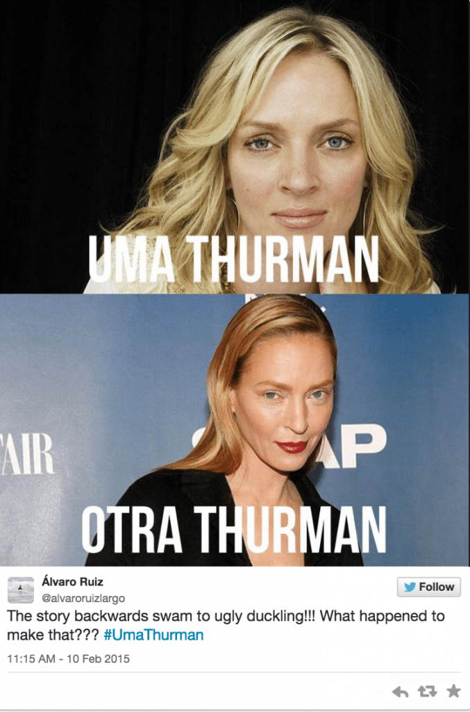  Uma Thurman plastic surgery