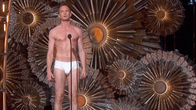 Neil Patrick Harris underwear Oscars 