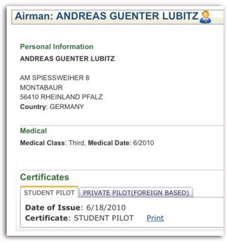 Andreas Gunter Lubitz