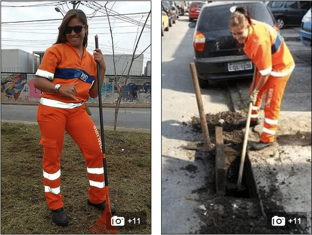 Rita Mattos Rio street cleaner 