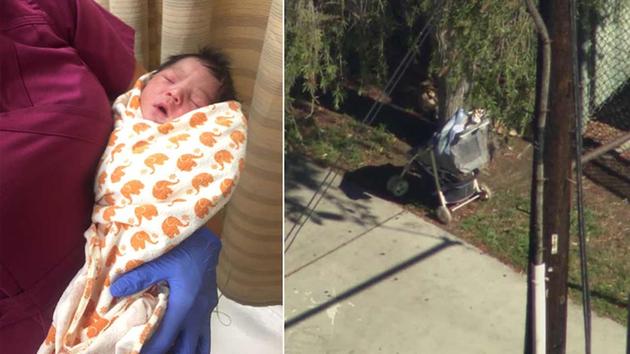 mother abandon new born baby in Los Angeles street