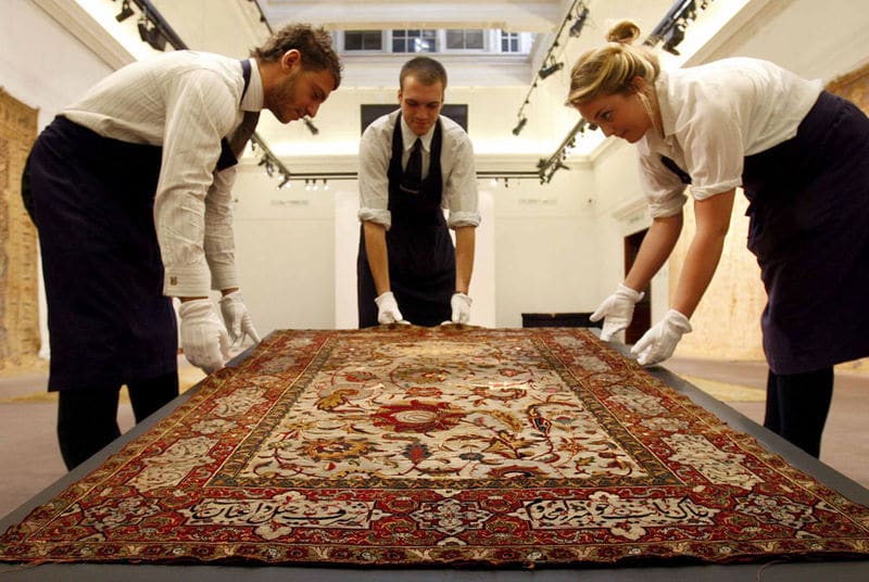 Upper East side couple pay $42 000 Persian carpet cleaned.