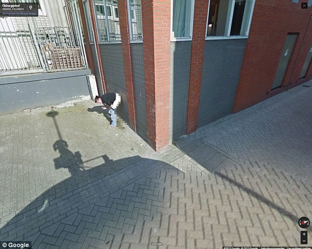 Look Google Street View Captures Dutch Woman Peeing